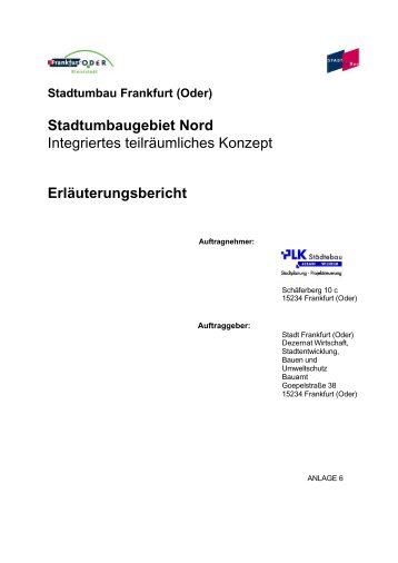 ITK Nord Erläuterungsbericht - Frankfurt