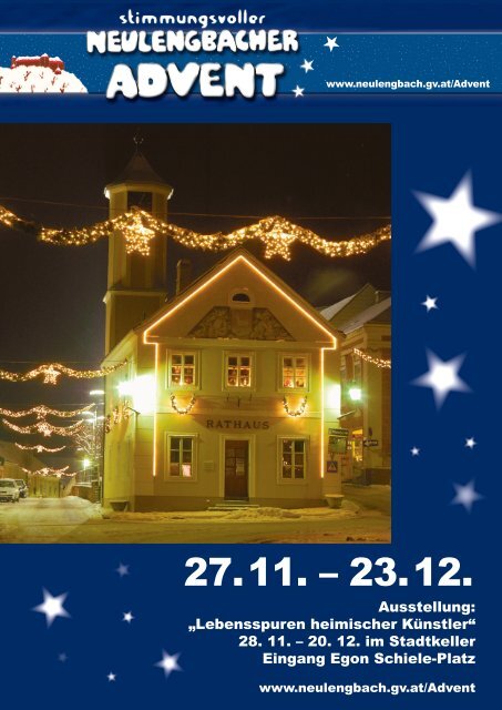 28. 11. – 20. 12. im Stadtkeller Eingang Egon ... - Weihnachten.at