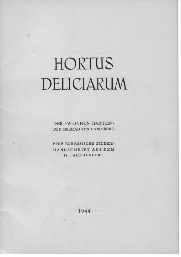 HORTUS DELICARUM - Der "Wonnen-Garten" der ... - Buchmalereien