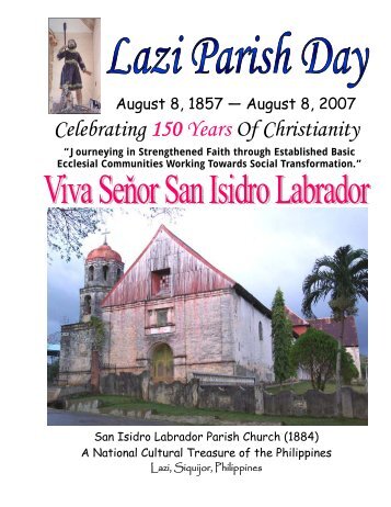 Celebrating 150 Years Of Christianity - Siquijor Heritage Foundation ...