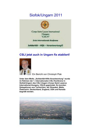 CSLI jetzt auch in Ungarn fix etabliert! - Lazarus Union