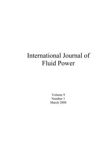 (PDF) Volume 9 - Number 1 - International Journal of Fluid Power