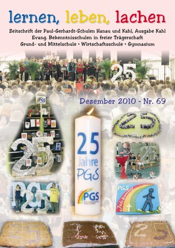 Schulzeitung Nr. 69 - Paul-Gerhardt-Schule Kahl