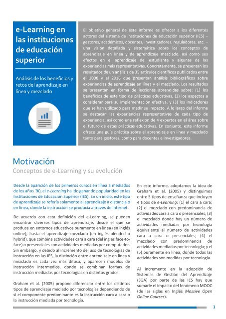 Resumen Informe Evidencia Educacion online 
