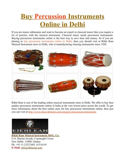 Online percussion sale instruments