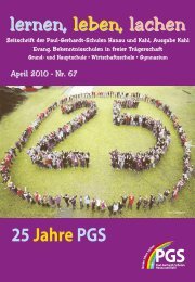Schulzeitung Nr. 67 - Paul-Gerhardt-Schule Kahl
