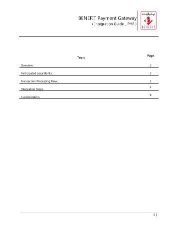 BENEFIT Payment Gateway ( Integration Guide _ PHP )