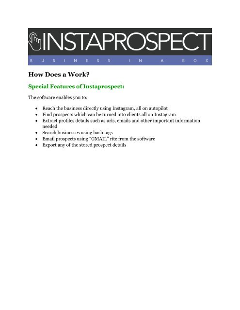 Instaprospect review & (GIANT) $24,700 bonus