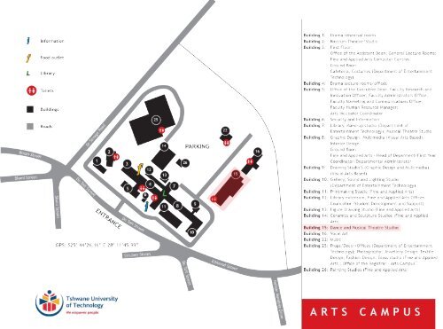 Tut Main Campus Map Tut Arts Campus Map
