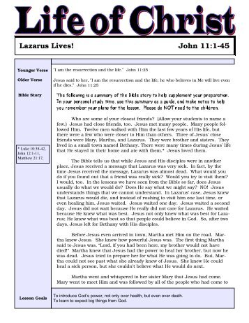 LOCJohn Lesson24-Lazarus Lives - Mission Arlington