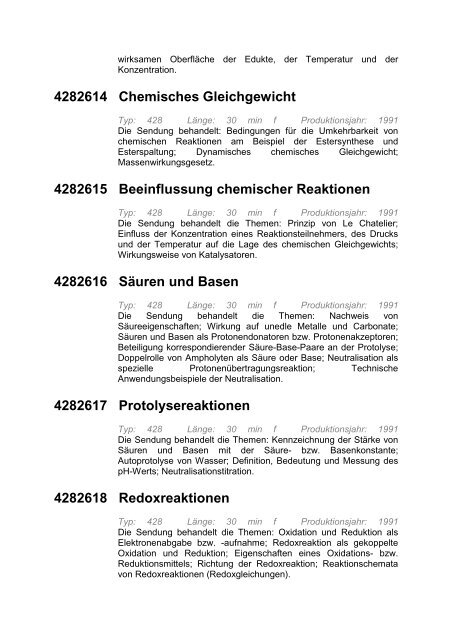 Medienstelle Eilenburg - Medienliste