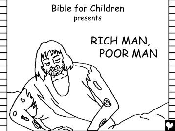 Rich Man Poor Man English CB - Bible for Children