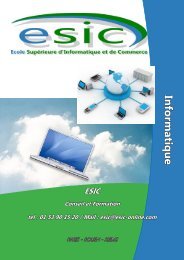 Informatique - Groupe ESIC