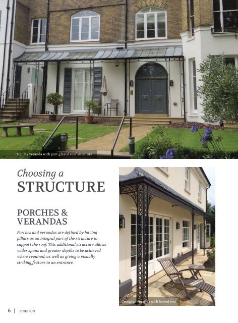 Fine Iron – Wrought Iron Canopies, Porches & Verandas