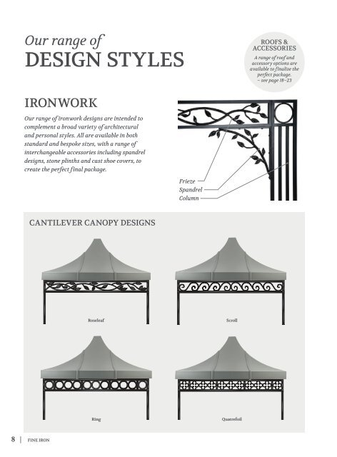 Fine Iron – Wrought Iron Canopies, Porches & Verandas