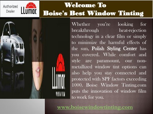 Window Tinting Idaho |Boise Window Tinting