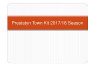 Prestatyn Town Kit's 2017/18