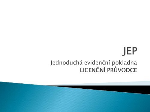 Jednoduchá Evidenční Pokladna pro EET - licencování