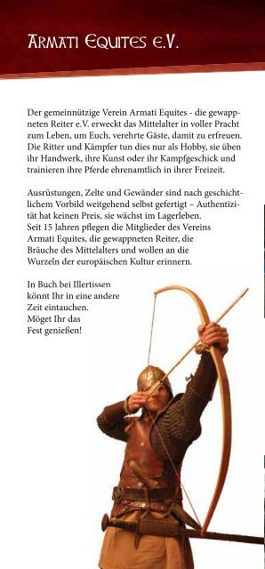 Flyer zum Ritterturnier - Armati Equites