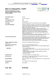 Datasheet - PROGEN Biotechnik GmbH