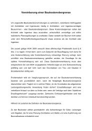 Vereinbarung einer Baukostenobergrenze - pilzgmbh.de