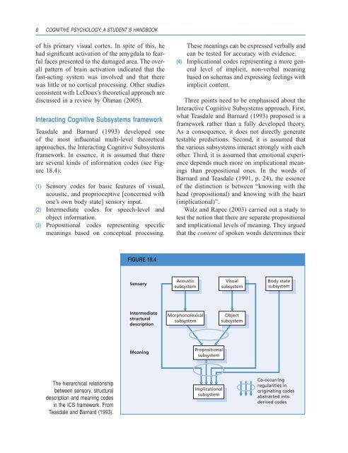 Chapter 18: Cognition and Emotion - Psychology Press