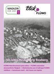 50 Jahre Heidelberg-Boxberg - FLÜWO Bauen Wohnen eG