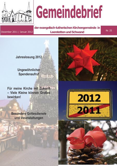Dezember / Januar 2012 - Evang.-Luth. Kirchengemeinde Leerstetten