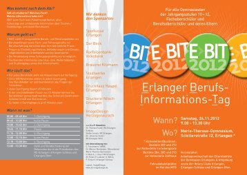 Erlanger Berufs- Informations-Tag - Elternbeirat