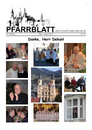 PFARRBLATTDer - Pfarrei Bruneck