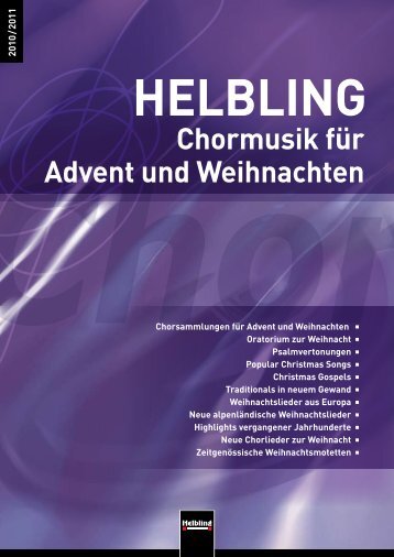 Weitere Probeseiten auf www.helblingchor.com