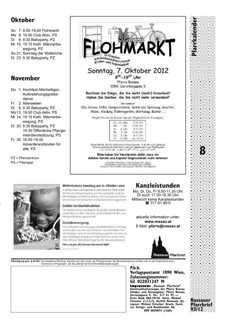 Pfarrbrief 93/12 - Pfarre Rossau