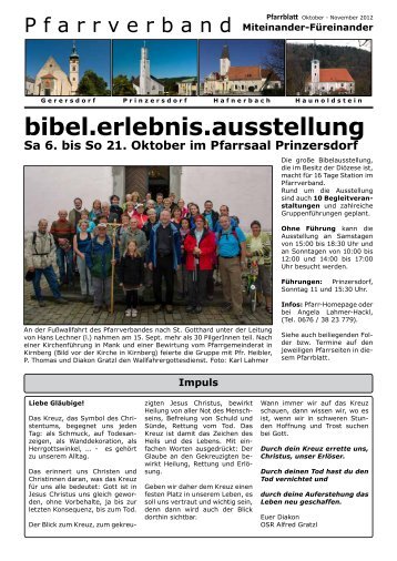 Pfarrblatt für Oktober und November 2012 - Kirche in Österreich