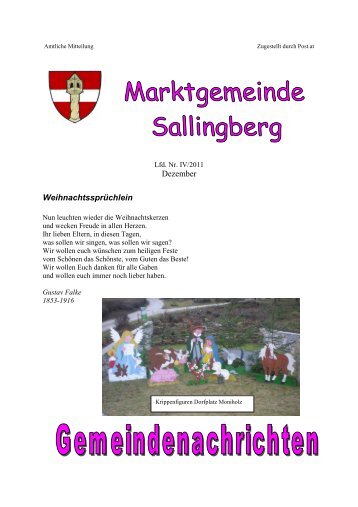 (10,90 MB) - .PDF - Marktgemeinde Sallingberg