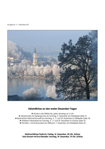 Veranstaltungen und Termine Dezember 2011 - Mattsee