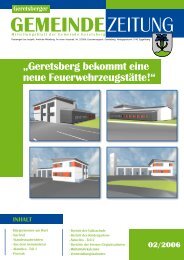 Gemeindezeitung - Gemeinde Geretsberg