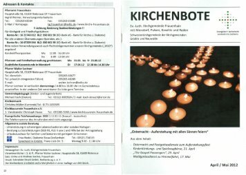 KIRCHENBOTE - Frauenhain – Nauwalde