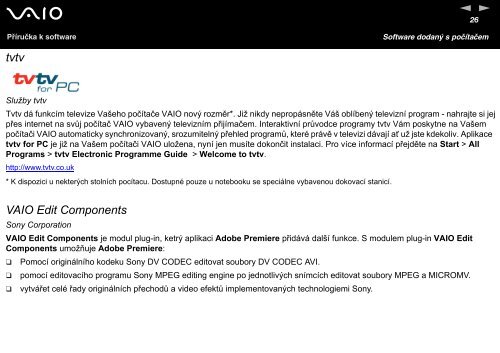 Sony VGN-A217S - VGN-A217S Manuale software Ceco