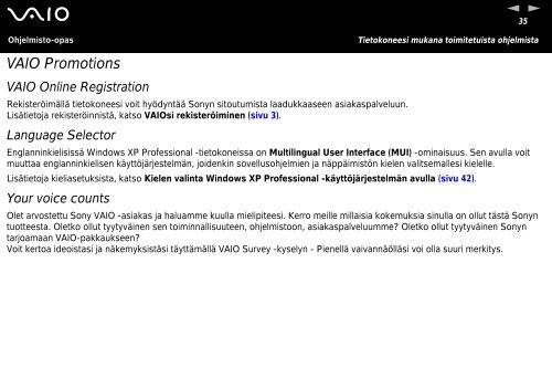 Sony VGN-A217S - VGN-A217S Manuale software Finlandese