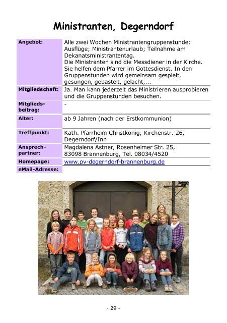 Liebe Kinder und Jugendliche unserer Gemeinden - Brannenburg