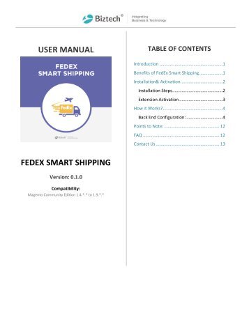 FedEx Smart Shipping Magento Extension, FedEx Freight Service Module