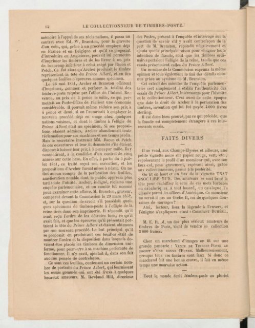 Le Collectionneur de timbres-poste - 15 septembre 1864 - Arthur Maury