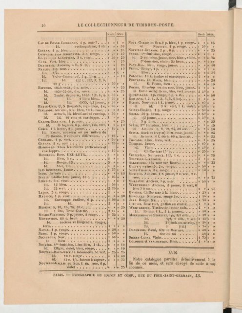 Le Collectionneur de timbres-poste - 15 septembre 1864 - Arthur Maury