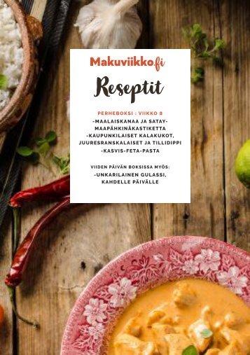 Makuviikko Reseptivihko 8 Perheboksi