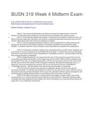 BUSN 319 Week 4 Midterm Exam