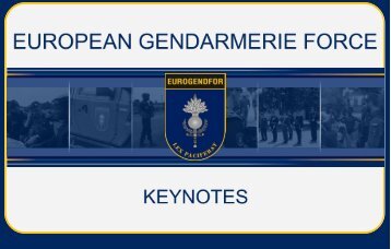 ABOUT EUROGENDFOR