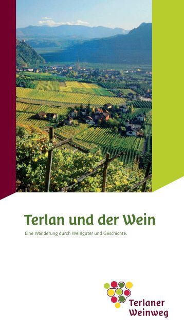 Broschüre Terlaner Weinweg - Südtirols Süden