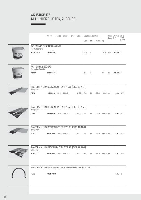 Preisliste 2012 EINE UMFASSENDE ÜBERSICHT ÜBER UNSER ...