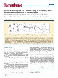 Preferential Adsorption and Co-nonsolvency of ... - au one net