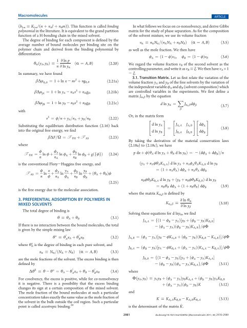 Preferential Adsorption and Co-nonsolvency of ... - au one net